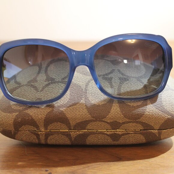 COACH EMMA DESIGNER HC8001 5056/11 BLUE EYEGLASSES FRAMES 57-17-135 - Picture 4 of 11